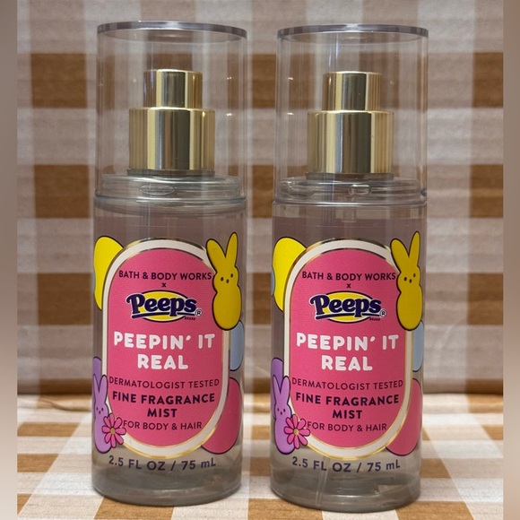 Bath & Body Works Other - NEW B&BW x PEEPS Marshmallow (2) Travel size 2.5 oz Fragrance for body and hair